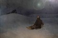 スター 1923年 冬の夜 野生の女 オオカミ アルフォンス・ミュシャ